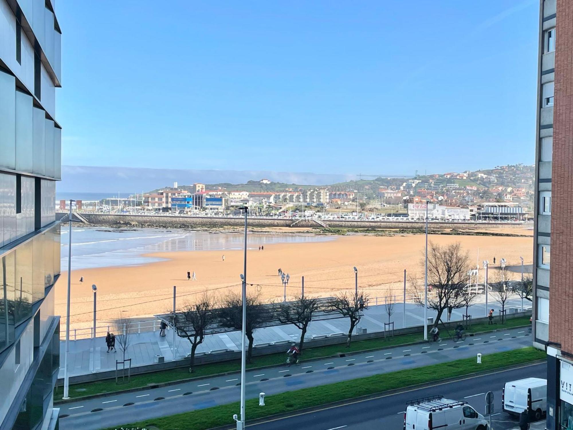 Apartamento San Lorenzo Playa. Vistas Al Mar. Хихон Экстерьер фото